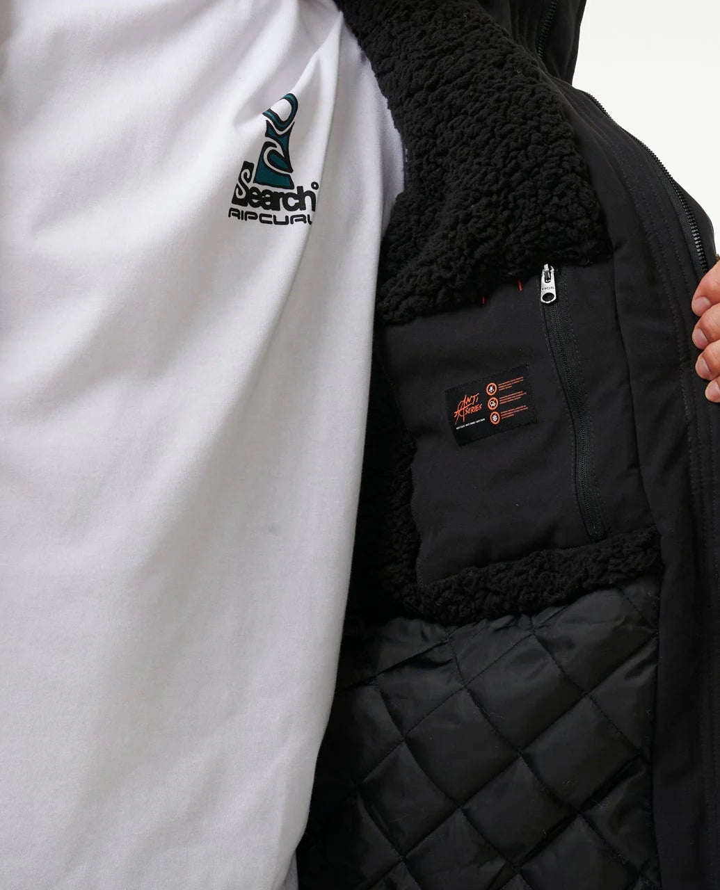 Giacca Invernale Anti Series Exit 5K/5K Sherpa, Impermeabile e Antivento Rip Curl