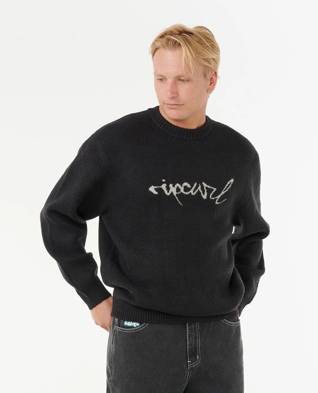 Maglione Girocollo Uomo Medina Script Crew  Grafica Iconica Rip Curl