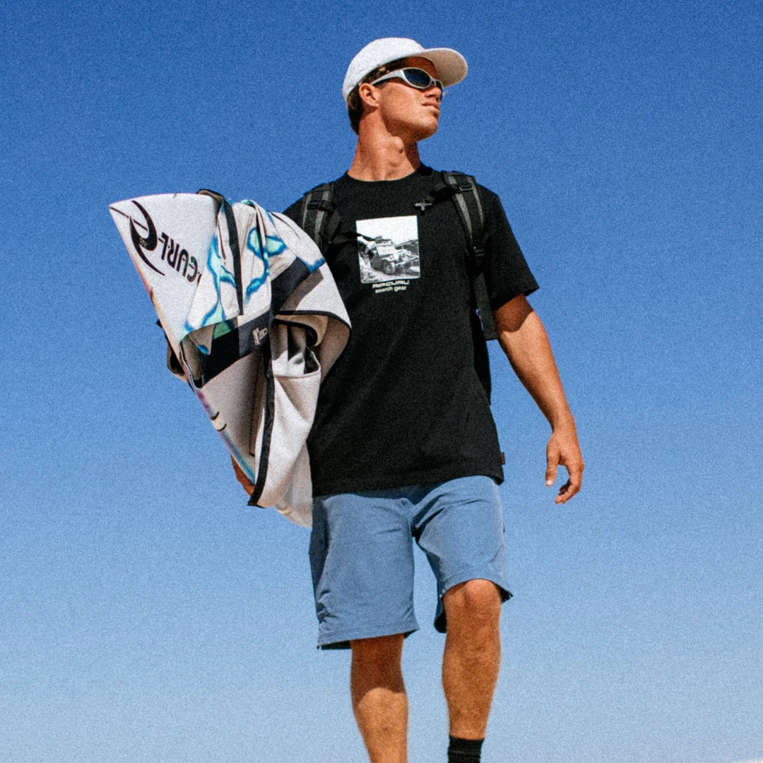 T-Shirt Rip Curl Search Rig a Maniche Corte – Black