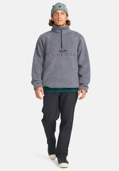 Pile Sherpa Uomo Boundary Tombstone Billabong A/Div Collo Alto Mezza Zip