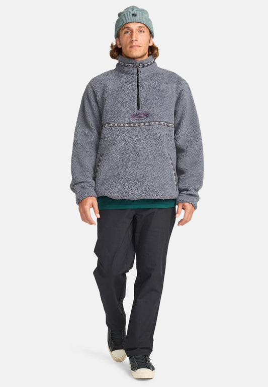 Pile Sherpa Uomo Boundary Tombstone Billabong A/Div Collo Alto Mezza Zip