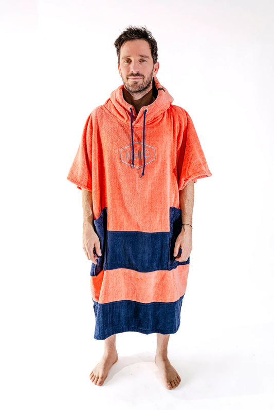 Poncho Mare e Surf Adulto ALL-IN – Orange (100% Cotone)