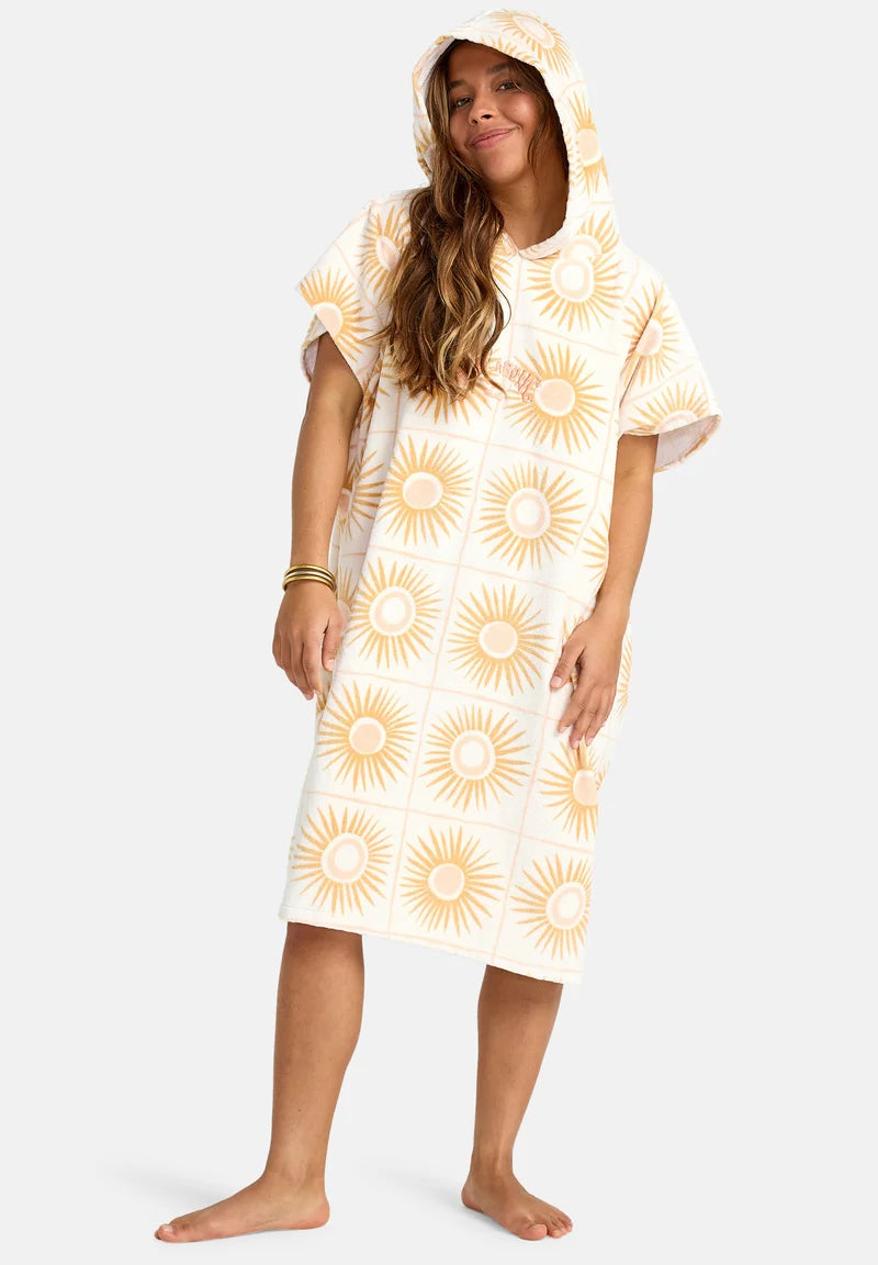 Poncho  con Cappuccio Unisex HOODED |  100% Cotone e Colore Bianco