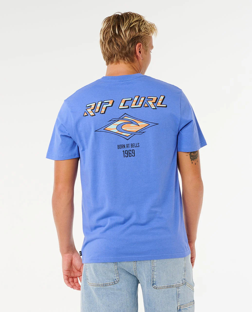 T-Shirt Fade Out Icon a Maniche Corte – Blue Haze