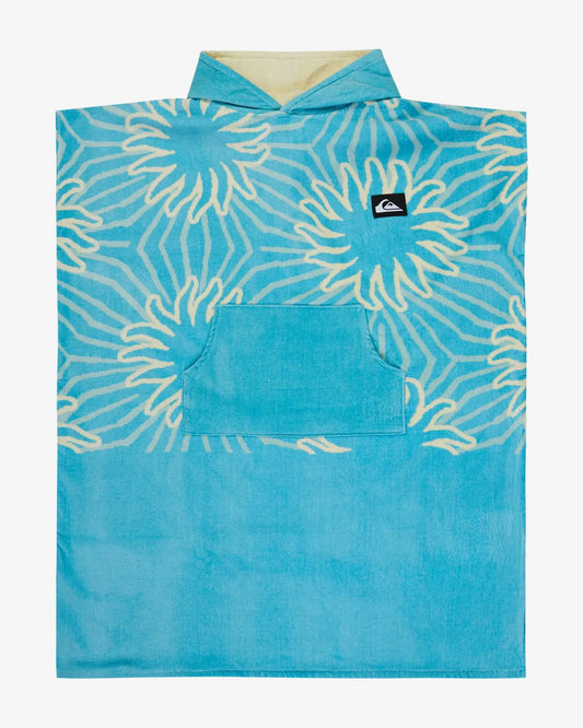 Poncho Quiksilver Hoody blu turchese