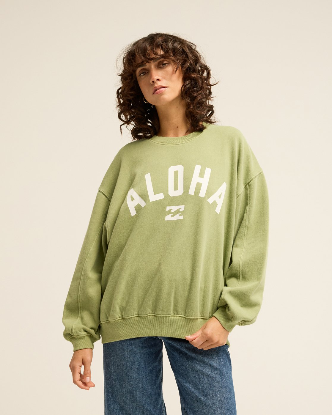 Felpa Donna Billabong Kendall Aloha – Verde
