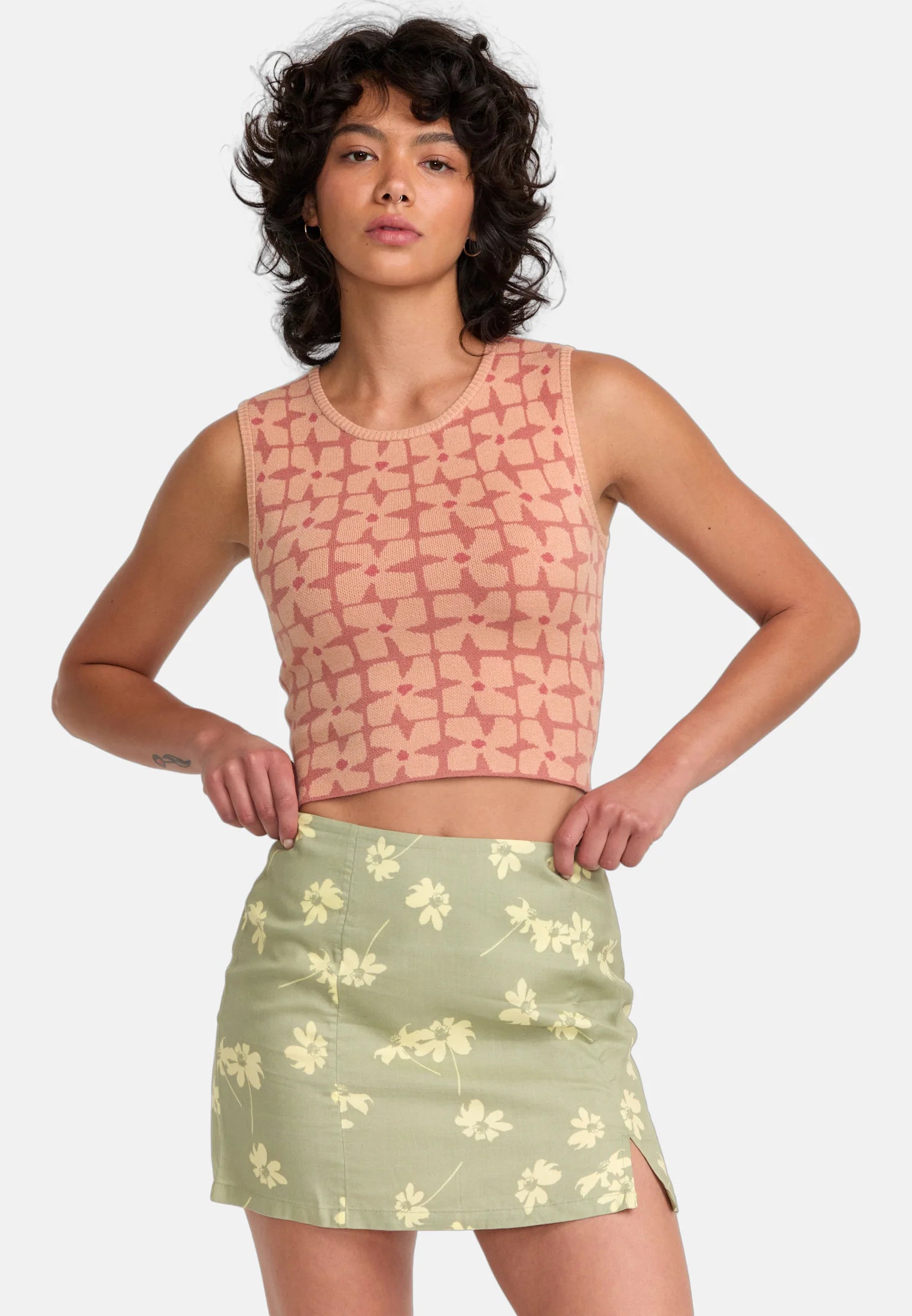 RVCA - Gonna a Campana "Reform Skirt" – Mottled Green