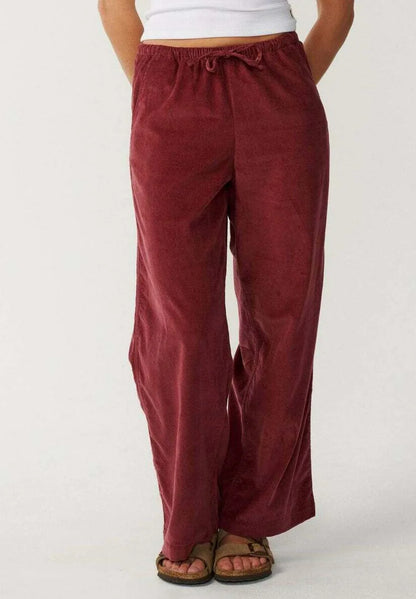 Pantaloni  Rip Curl Keepsakes Washed Cord – Dark Plum