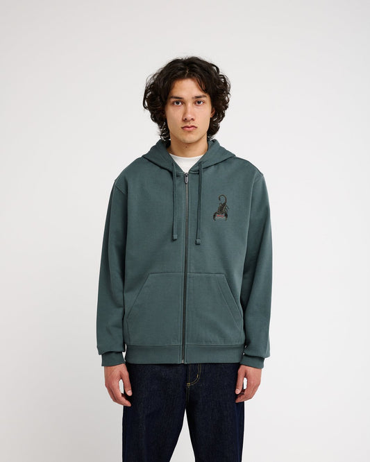 Felpa Uomo con Zip RVCA Scorpo Zip Hoodie – Dark Green