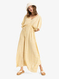 Maxi Vestito Donna Roxy Sunburst | Tessuto Leggero, Vestibilità Fluida