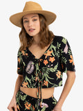 Top Nero Donna Pink Sunset