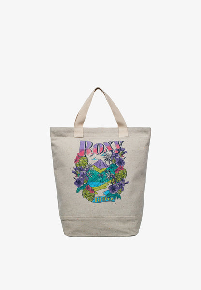 Roxy Borsa Shopping DRINK THE WAVE Parchment