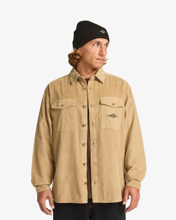 Camicia a Maniche Lunghe Uomo Billabong Bong Days – Khaki