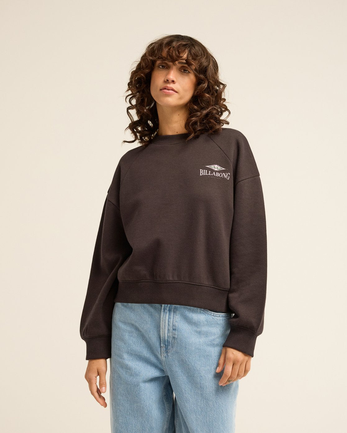 Felpa con Cappuccio Donna Billabong Heritage – Nero