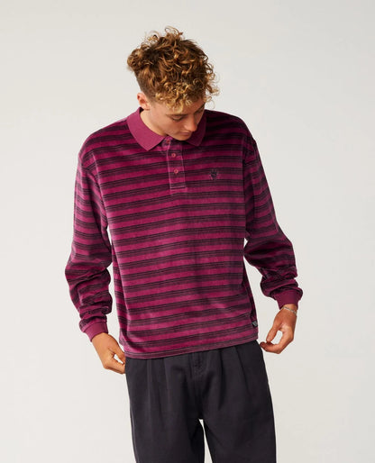 Polo Uomo Rip Curl Disorder - Colore Royal Plum