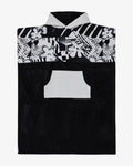Poncho Quiksilver Hoody nero grigio