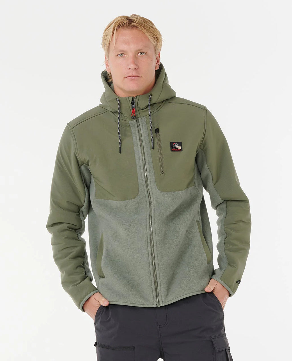 Felpa Rip Curl Anti Series Search con Zip | Pile Termico, Trattamento DWR Anti-Pioggia