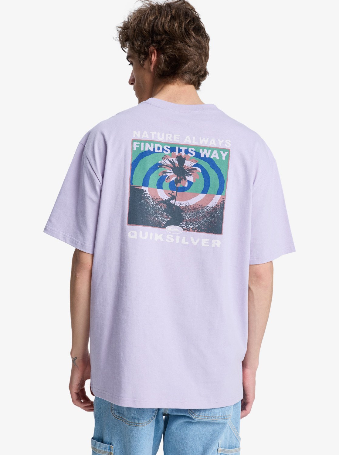T-shirt Uomo a Maniche Corte Upside Down – Viola