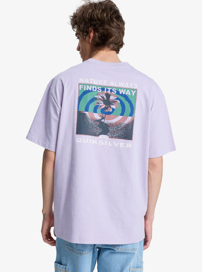 T-shirt Uomo a Maniche Corte Upside Down – Viola