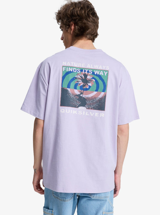 T-shirt Uomo a Maniche Corte Upside Down – Viola