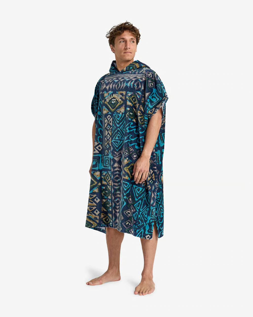 Poncho Billabong Hooded Towel Unisex | Verde, Blu e Nero, 100% Cotone