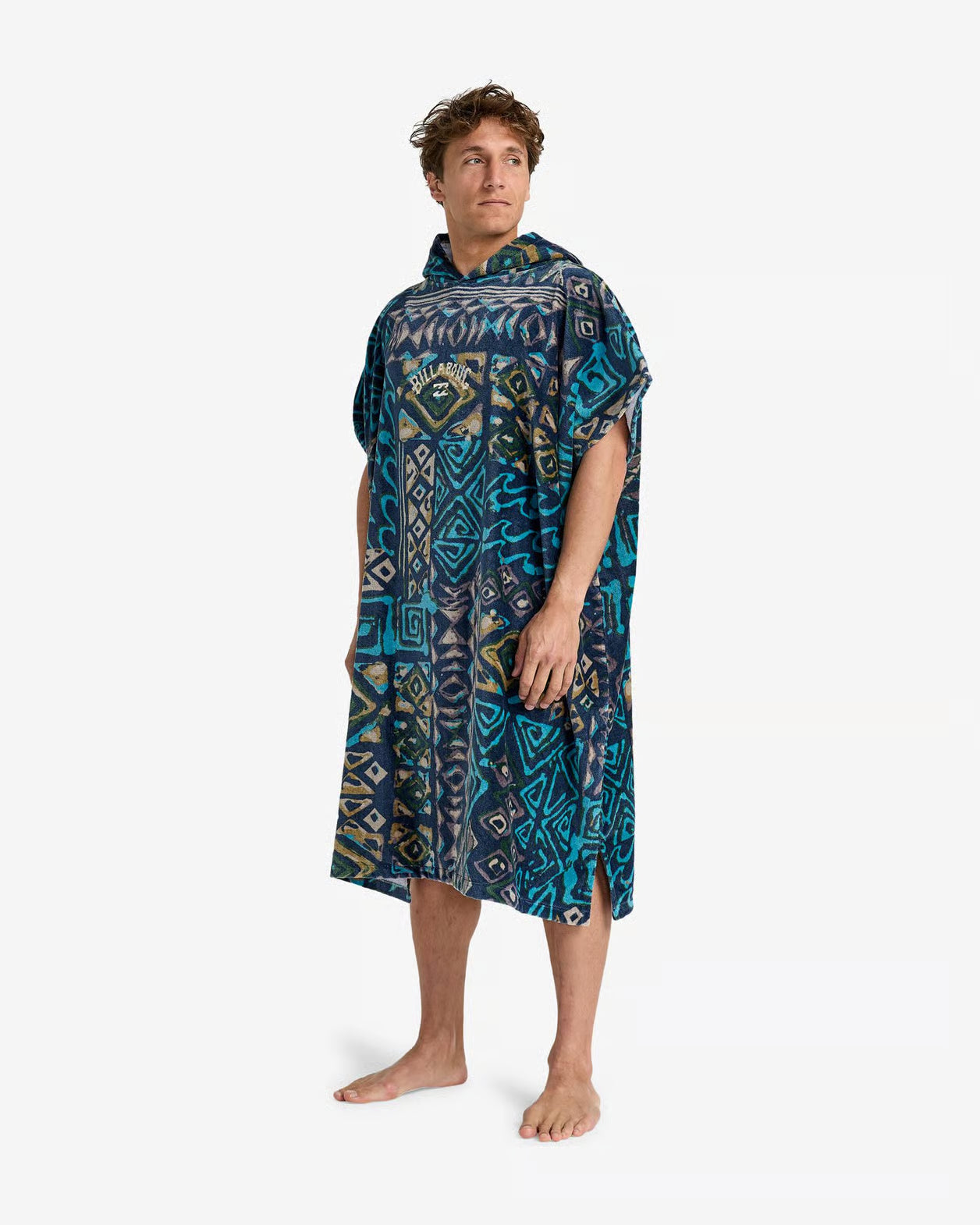 Poncho Billabong Hooded Towel Unisex | Verde, Blu e Nero, 100% Cotone