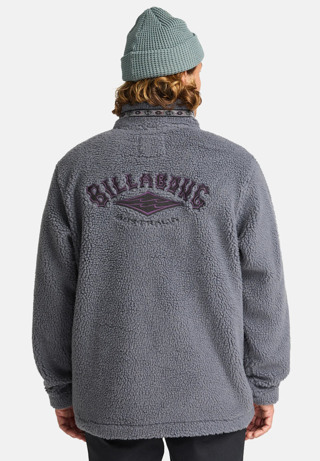 Pile Sherpa Uomo Boundary Tombstone Billabong A/Div Collo Alto Mezza Zip