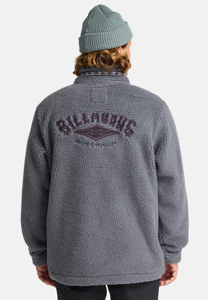 Pile Sherpa Uomo Boundary Tombstone Billabong A/Div Collo Alto Mezza Zip