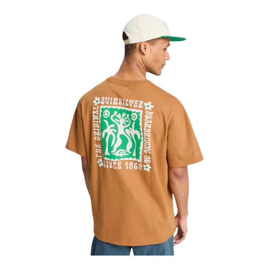T-shirt Quiksilver Serenity Splash – Brown