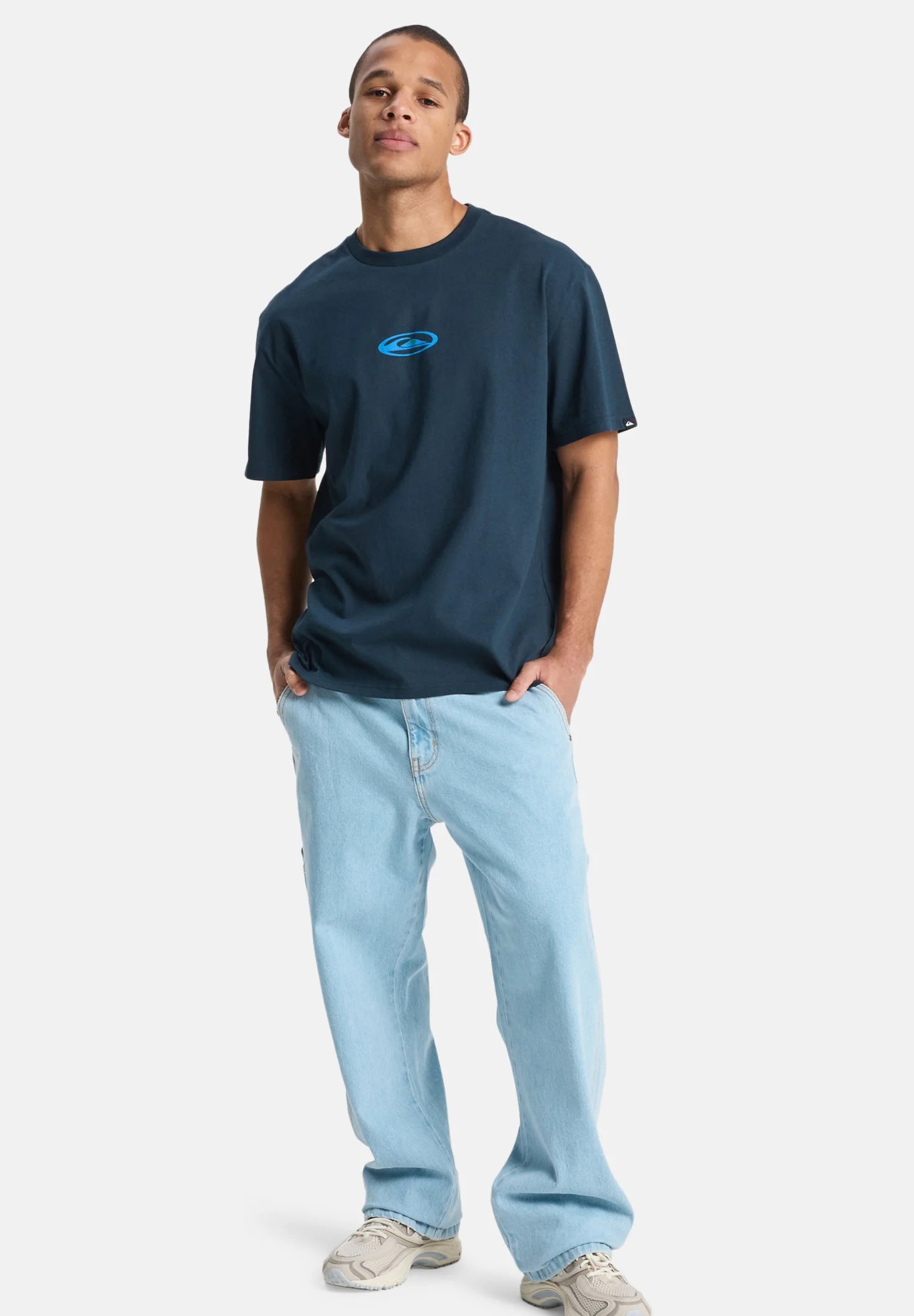 T-shirt Quiksilver Flowers Surfing – Dark Navy