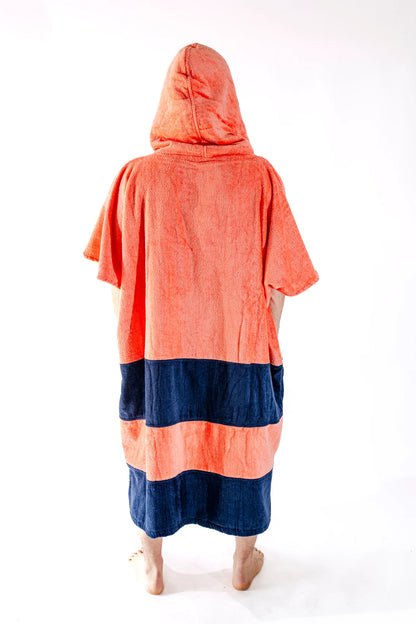 Poncho Mare e Surf Adulto ALL-IN – Orange (100% Cotone)