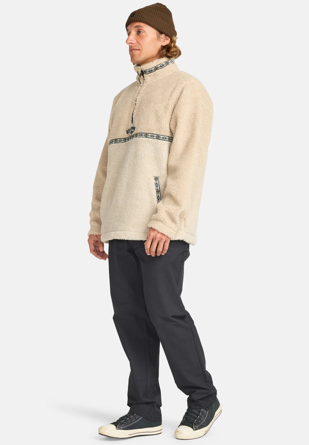 Pile Sherpa Uomo Boundary Tombstone Billabong A/Div Collo Alto Mezza Zip