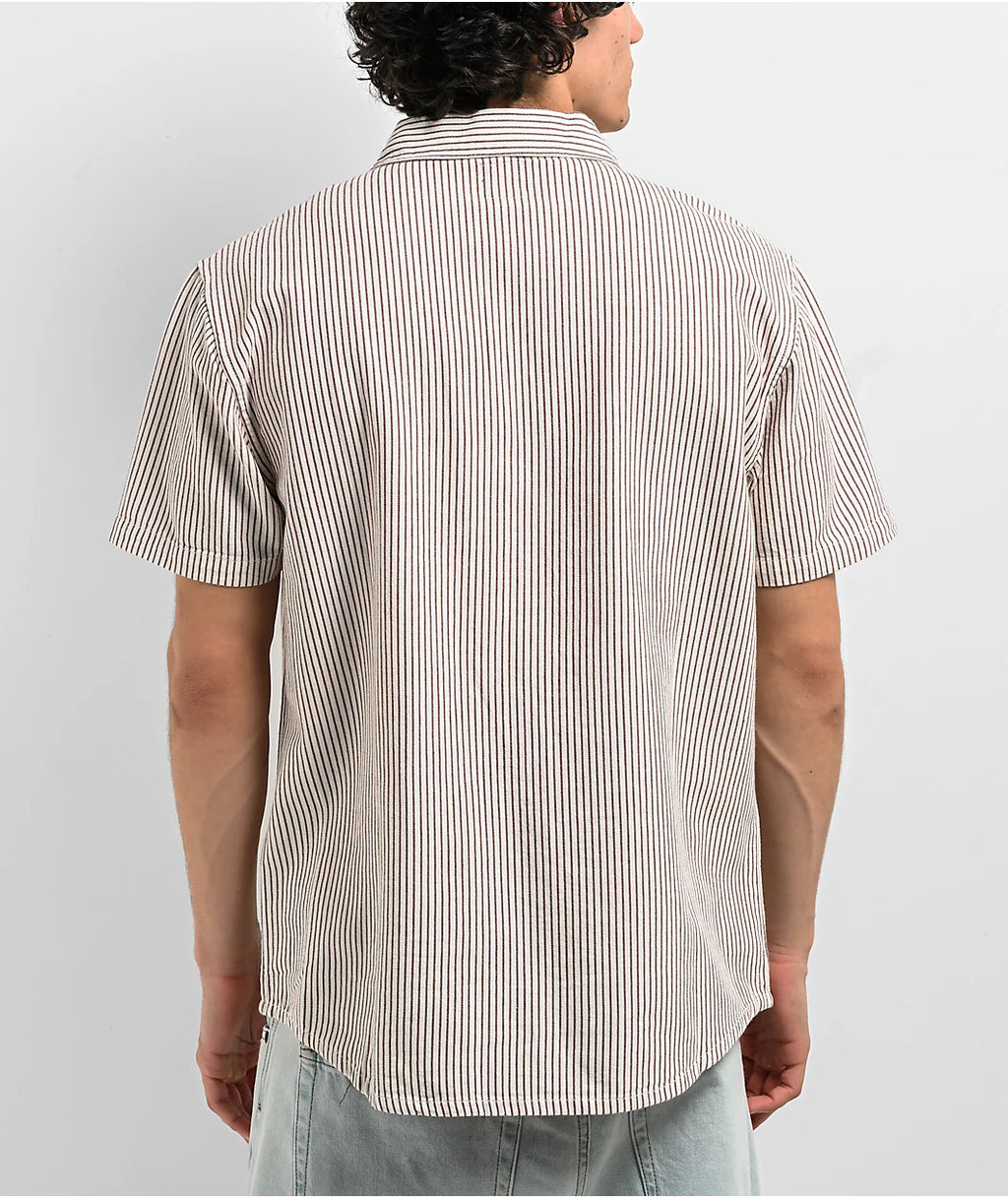 Camicia Uomo RVCA Dayshift Stripe II | Maniche Corte, Fantasia a Righe