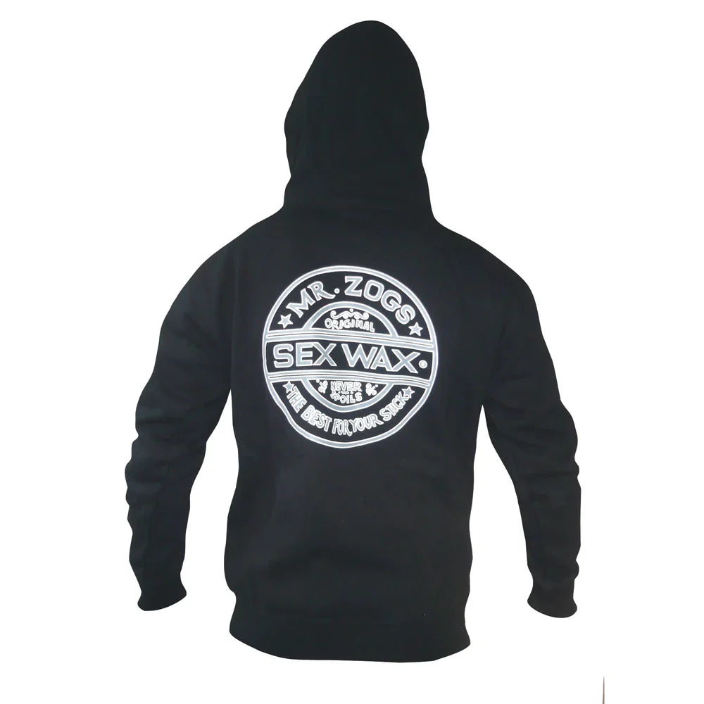 Felpa con Cappuccio Uomo Sex Wax Classic Logo Nera | Logo iconico, Pile Caldo