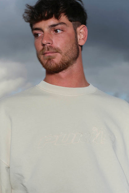 Felpa Crewneck Pukas – Grafica Indio Castle Wall