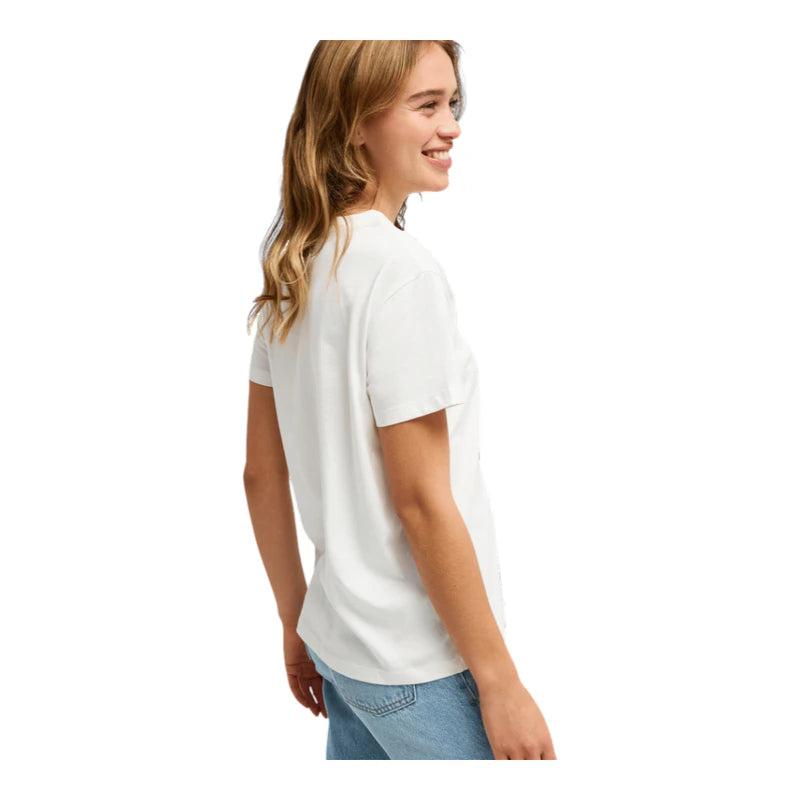 Roxy T-Shirt Maniche Corte Ocean Road Art Donna - Bright White