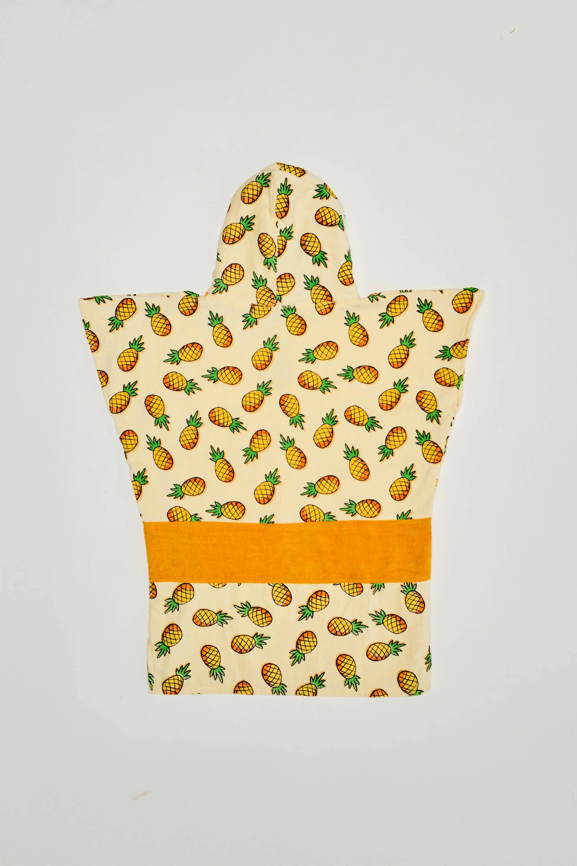 Poncho Junior 9-15 Anni Surf | Fantasia Ananas, 100% Cotone