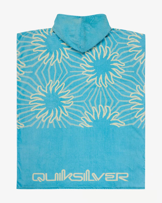 Poncho Quiksilver Hoody blu turchese