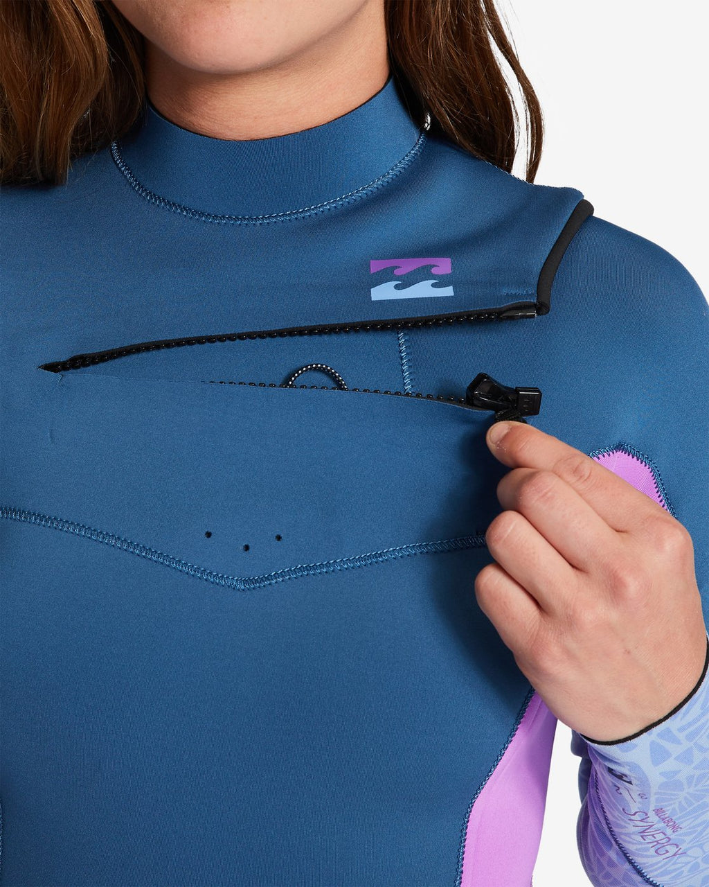 Muta Donna Synergy 4/3mm Billabong | Chest Zip, Tecnologia Grafene