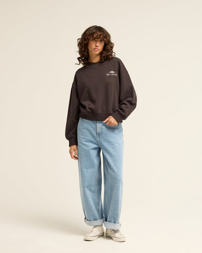 Felpa con Cappuccio Donna Billabong Heritage – Nero