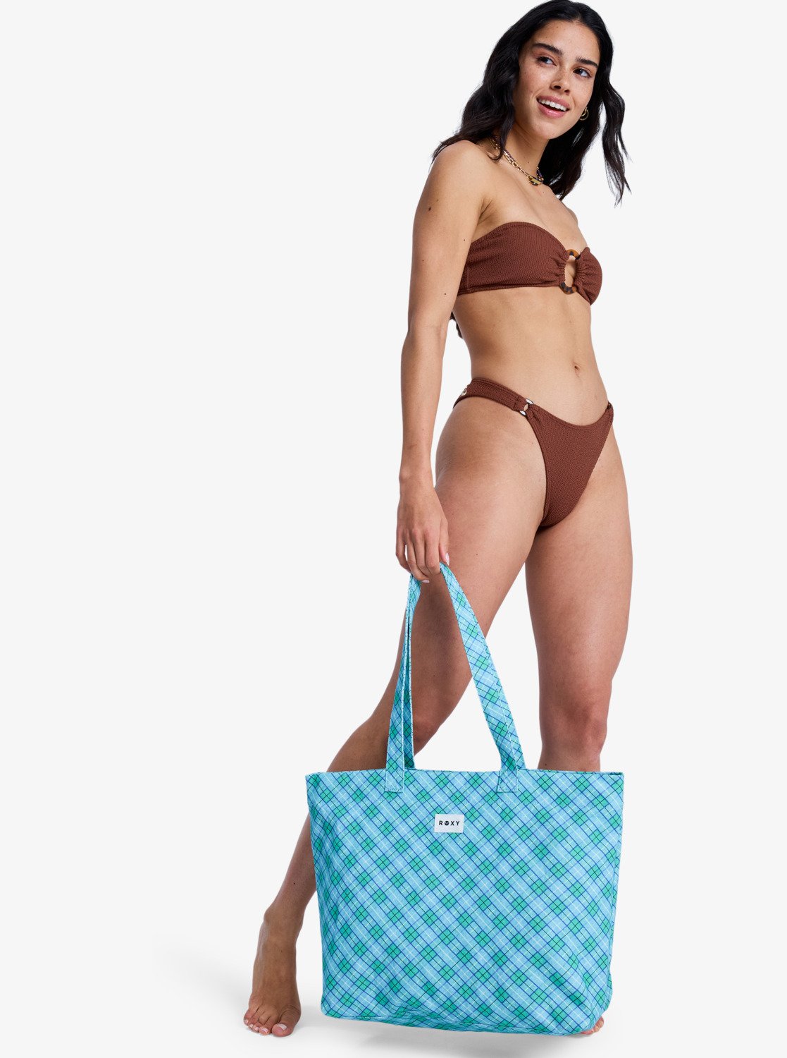 Roxy Sweeter Than Honey – Borsa Tote Grande da Donna | Kaki