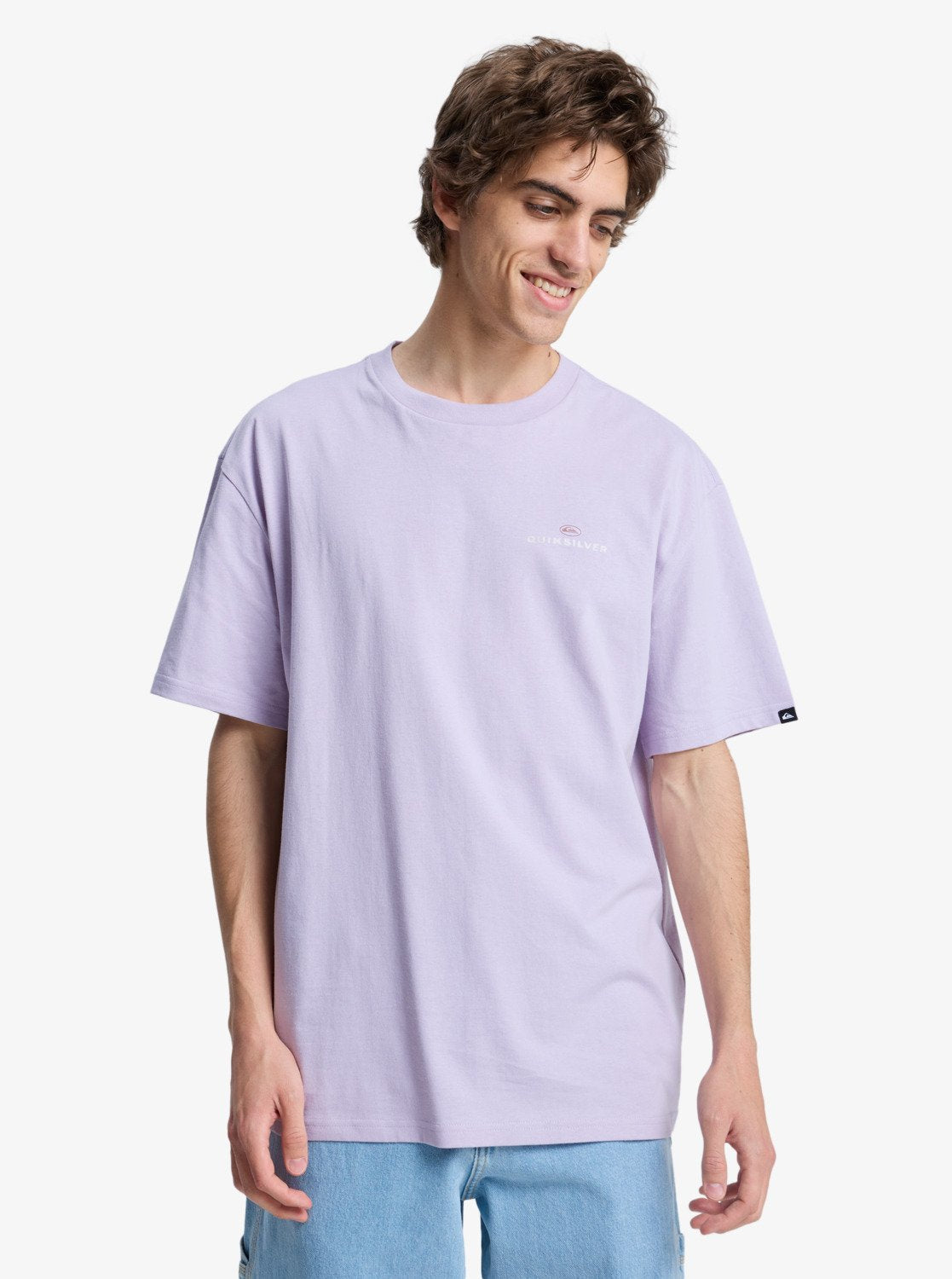 T-shirt Uomo a Maniche Corte Upside Down – Viola