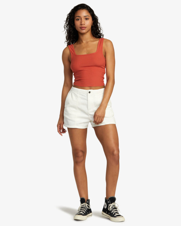 Pantaloncini in Velluto a Coste Bianchi Daylight