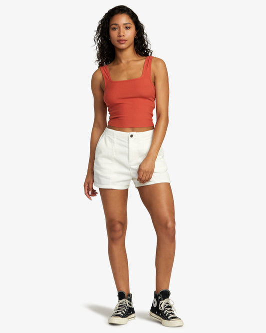 Pantaloncini in Velluto a Coste Bianchi Daylight