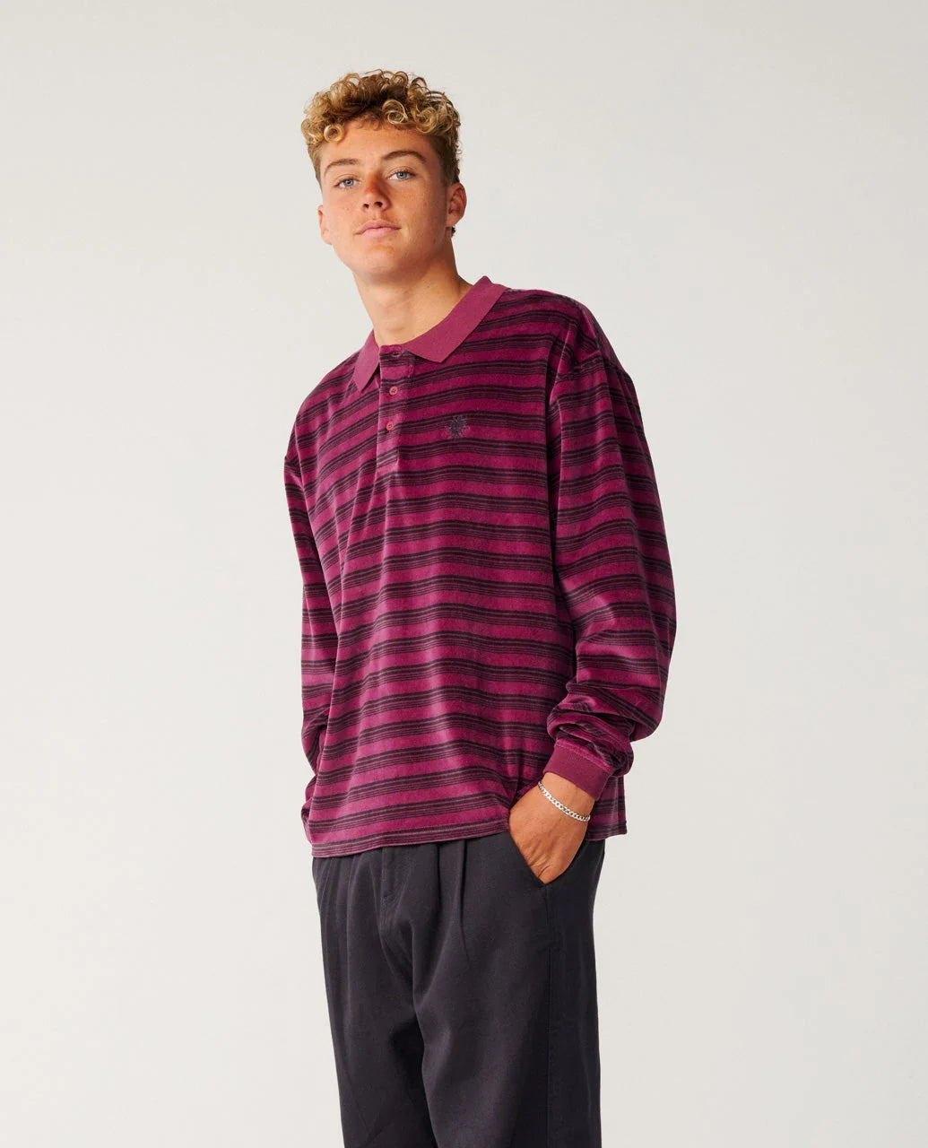 Polo Uomo Rip Curl Disorder - Colore Royal Plum