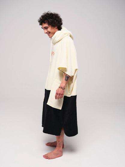 Poncho Mare e Surf Adulto in Spugna "Bad Cat" – Taglia Unica (V-Cut)