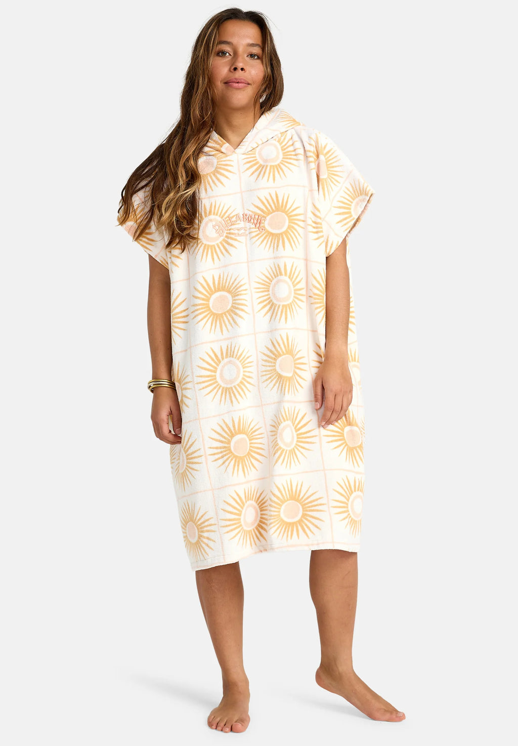 Poncho  con Cappuccio Unisex HOODED |  100% Cotone e Colore Bianco