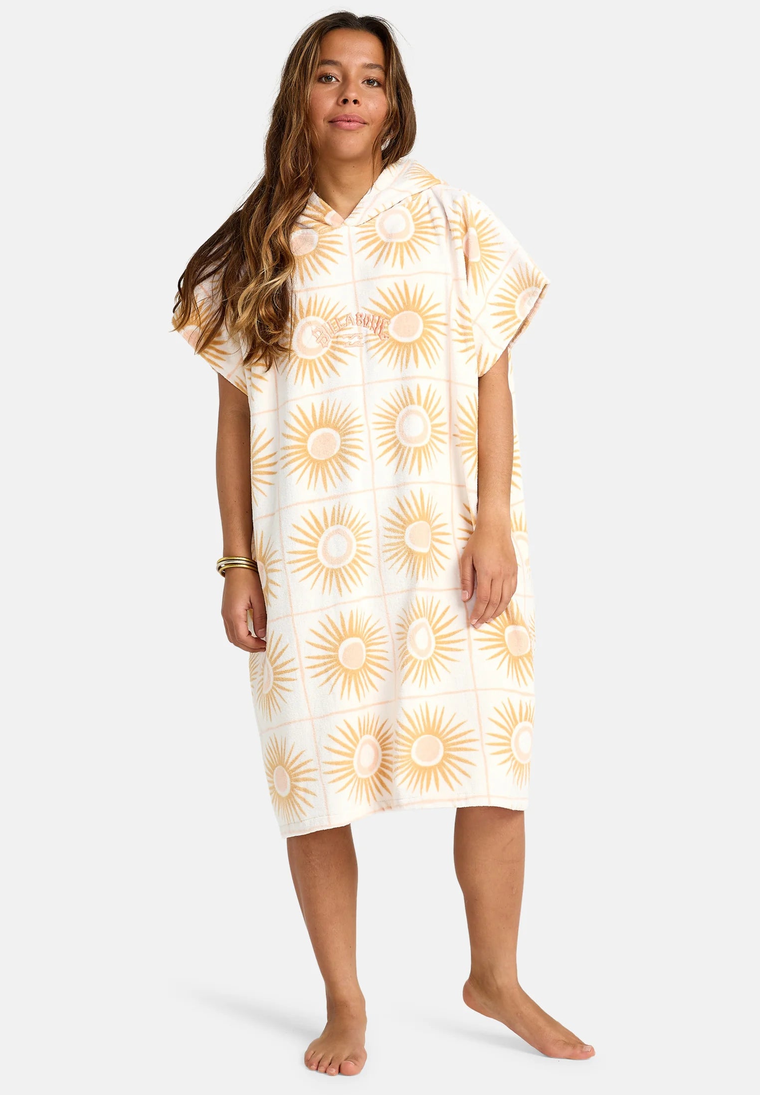 Poncho  con Cappuccio Unisex HOODED |  100% Cotone e Colore Bianco