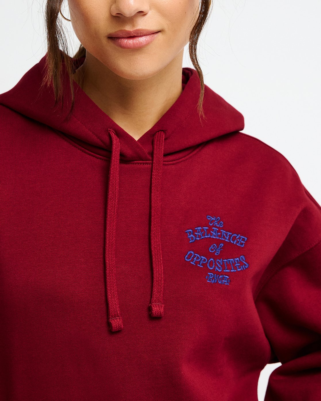 Felpa con Cappuccio Donna RVCA Snake Hoodie