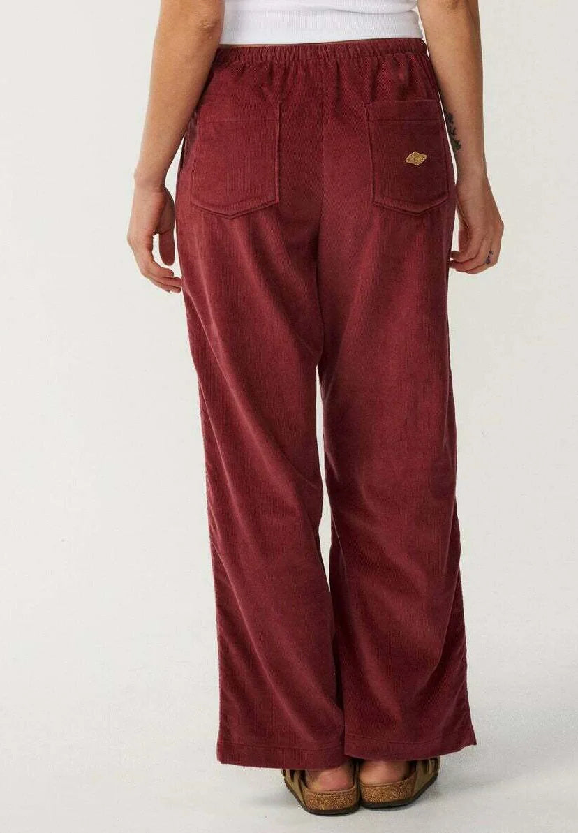 Pantaloni  Rip Curl Keepsakes Washed Cord – Dark Plum